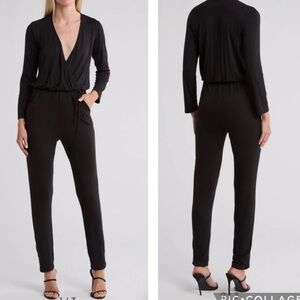 Go couture v neck surpluse jumpsuit